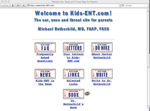 Kids-ENT.com in 2000